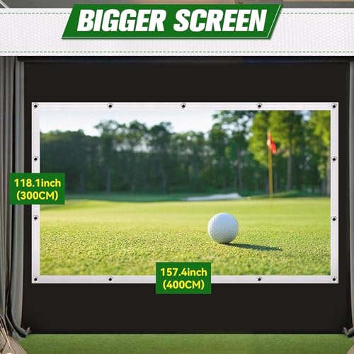 Pantalla de Proyección Golf Simulador 3x2m miniatura 5