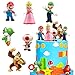 MEZHEN Torta Decorazione Cartoon Bros Compleann Cake Topper Torta Cartoon Festa Decorazione per Bambini Compleann Decorazione 6 Pezzi