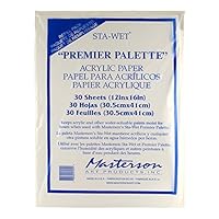 Masterson Sta-Wet Premier Palette Acrylpapier Nachfüllpackung, 30 Blatt