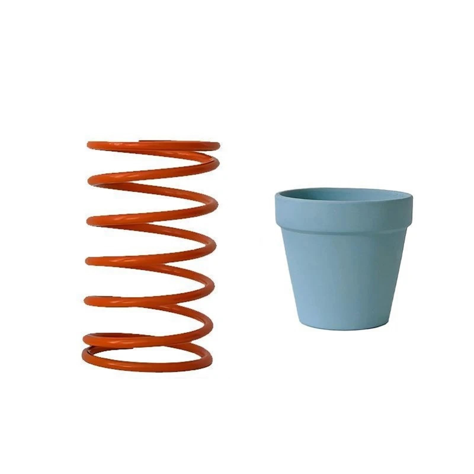 GHHZML Plant Riser Floor Flower Stand Balcony Terrace Pot Rack Indoor Living Room Plant Shelves Outdoor Garden Plants Support Removable(Red Blue 20cm)