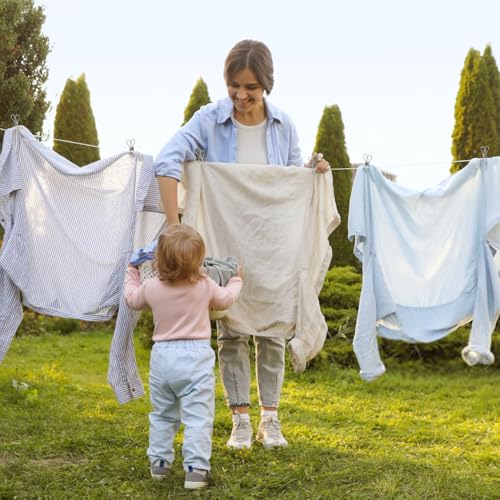 Maqihan Clothes Pin - 30Pack Metal Clothes Pin With Bag Clothes Pins Heavy Duty Outdoor Metal Clothes Pins Clips Metal Chip Clips Stainless Steel Clothes Pins Metal Chip Clips Heavy Duty Clothes Line Clip thumb #5