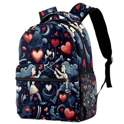 Sac à dos décontracté multicolore pour les cours et les sorties de week-end
