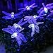 Produktbild Libelle String Lights, EONANT 20FT / 6M 30 LED Solar String Lights mit 2 Modes Lights Wasserdicht für Outdoor, Garten, Weihnachtsdekoration (Blau)