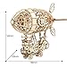 Rolife Build Your Own 3D Wooden Assembly Puzzle Wood Craft Kit Airship Model Gifts for Kids and Adults