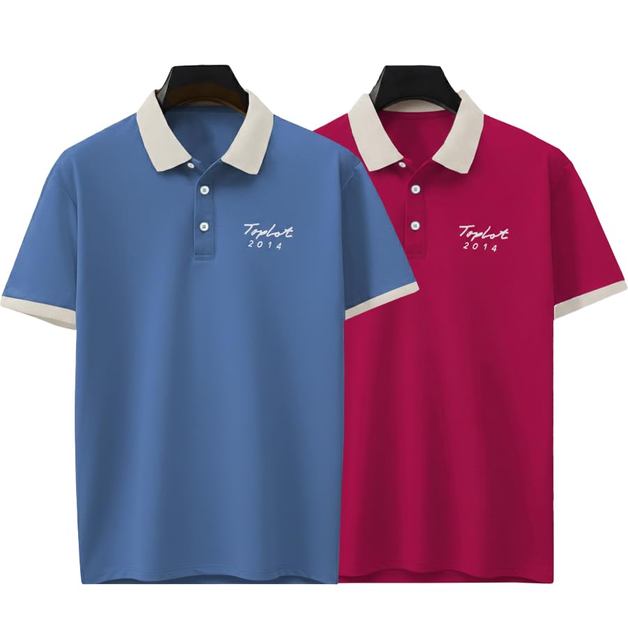 Image of TOPLOT Men Regular Fit Polo || T Shirt for Men (5243)