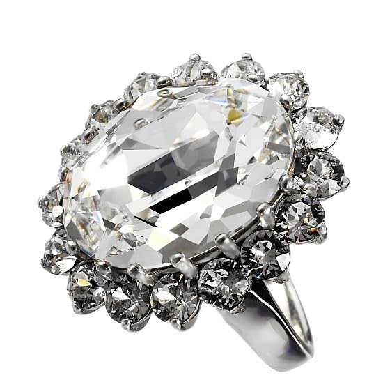 Bague en argent sterling 925 ARANDE bijou femme cristal royal véritable