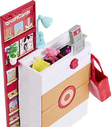 Barbie Toys, Skipper Doll and Target First Jobs Set with Checkout Stand Featuring Working Conveyor Belt and 9 Additional Accessories