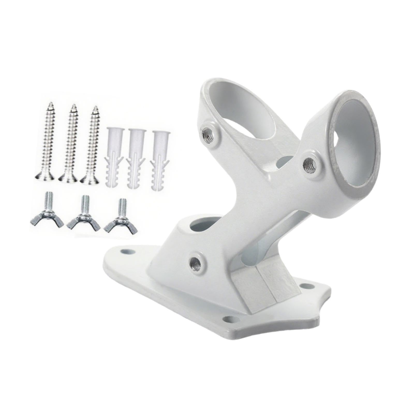 Flag Pole Holder for Outdoor Multifunctional 2 Position for Garden Roof Lawn White|Yard, Garden & Outdoor Living|Garden Decor|Flag Poles & Parts-image-18