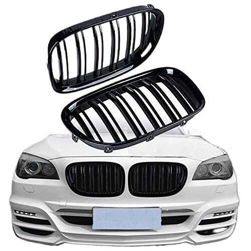 Calandres avant de prestige double ligne noire pour BMW F01 F02 Série 7
