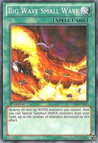 Amazon.com: Yu-Gi-Oh! - Big Wave Small Wave (SDRE-EN032) - Structure Deck:  Realm of The Sea Emperor - 1st Edition