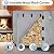OutdoorLines Waterproof Firewood Rack Cover 4FT, Grey, 420D Oxford Fabric Firewood Log Storage Covering for Patio Logs Holder(Only Cover, No Rack)