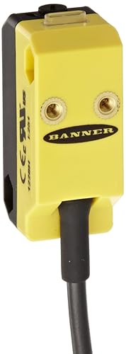 Miniatura 2 de Banner QS18VN6AF100 World Bean Sensor de campo ajustable, LED rojo visible, cable integral, tipo de salida NPN, rango de 3.937 in, 4 cables,