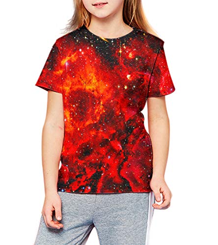 Image of LAIDIPAS Boys Girls 3D Graphic T-Shirt Short Sleeve Tops Tees 6-16 Years | Kids Crewneck Shirts, Vibrant Color, Lightweight and Quick Dry, Trendy Outfits for School, Parties, vacation and Daily Wear