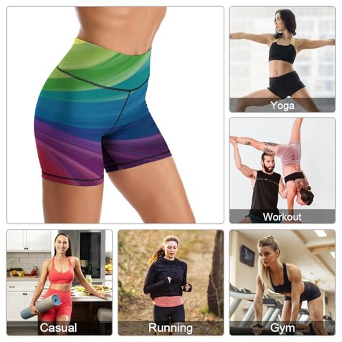 Short de sport femme taille haute pour gym et entraînement