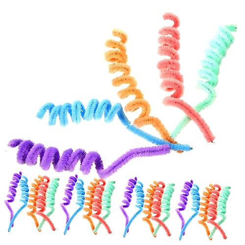 DOITOOL Chenille Stiele 100 Stück für Selbstgemacht Bastelprojekte Biegbarer Bastelreiniger Handgefertigtes Zubehör für Kinder Bastelmaterial für Schule und Freizeit