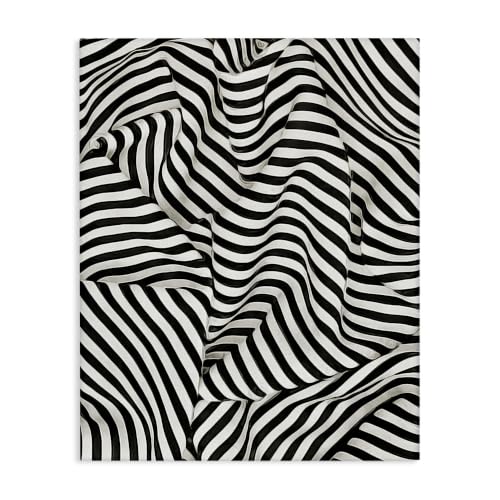 Stupell Industries 'Folded Striped Drapery Pattern'| Canvas Art