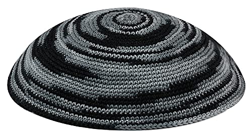 Image of Zion Judaica Quality Knit Kippahs Bulk Packs Knitted Kippot and Single Hand-Knit Kippas Kipa Clips Included