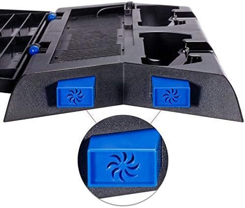 OSTENT All in 1 Vertical Stand Cooling Fan Dual Charging Power Station Disc CD Storage for Sony PS4 Console 5 51ctMBFe39L. AC