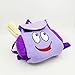 Dora Backpack Purple Dora Explorer Soft Plush Backpack For Dora Explorer Rescue Bag with Map for Gifts
