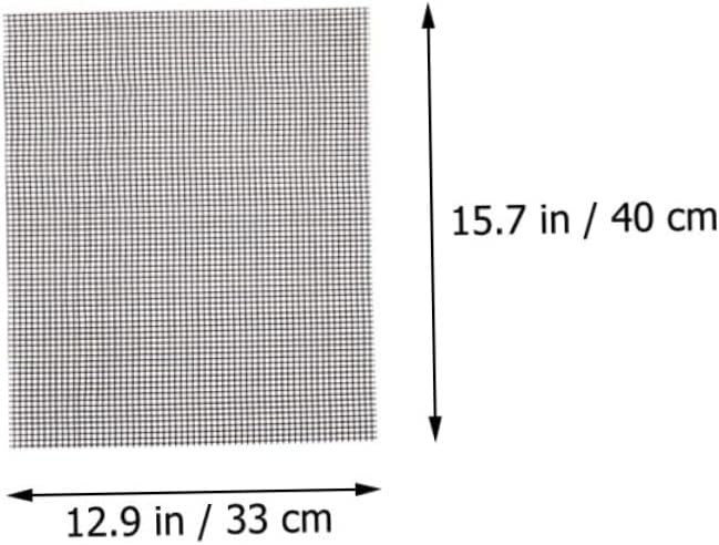 Happyyami 9 Pcs BBQ Net Outdoor Grill Mats Cooking Grill Mesh Grill Mesh Mats Fiberglass Grill Net Barbecue Accessories Square Baking Dish Gas Grill Barbecue Supply Glass Fiber Pad Net Field