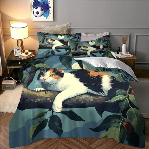 Housse de couette garçon motif petit-déjeuner idée cadeau lit King