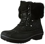 crocs Women's AllCast II Luxe Snow Boot, Black Shimmer, 7 M US
