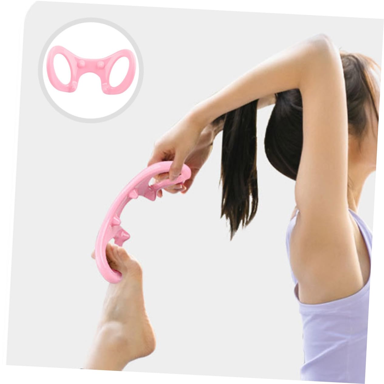 GOOHOCHY Pilate Ring Fitness Circle Ring Pilates for Women Yoga Training Ring Massage Stretch Ring Yoga Accessory