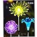 Luminaires solaires de jardin sont utilisés pour l'extérieur solaire Sept-Dégradé de couleur Intelligent Light Control Lighting 3 Packs (pissenlit + tournesol + Lily) Fournitures Luminaires