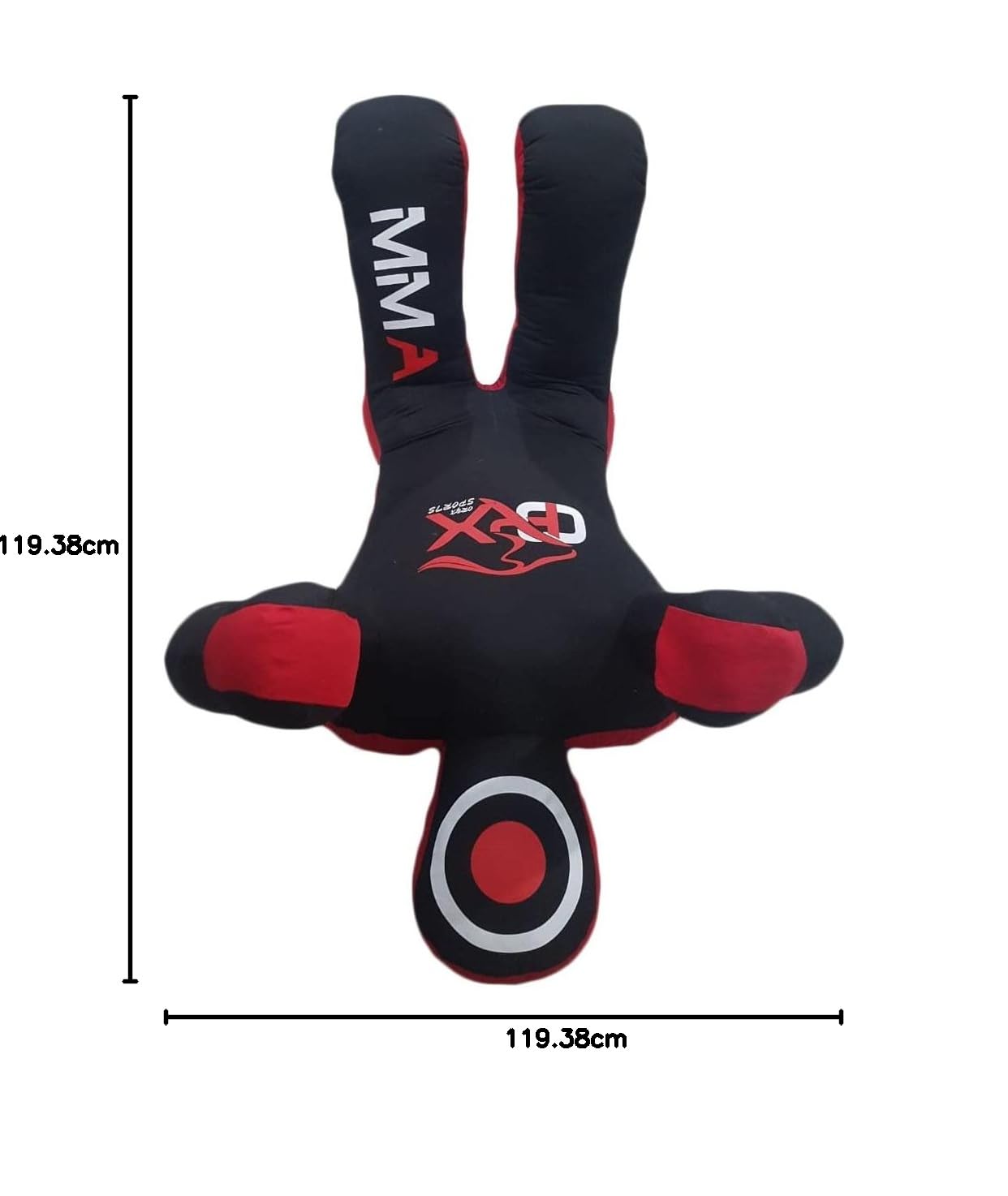 MMA Grappling Dummy Judo Boxsack, MMA BJJ Jiu Jitsu, Sitzposition Hände vorne (unbefüllt, Canvas)