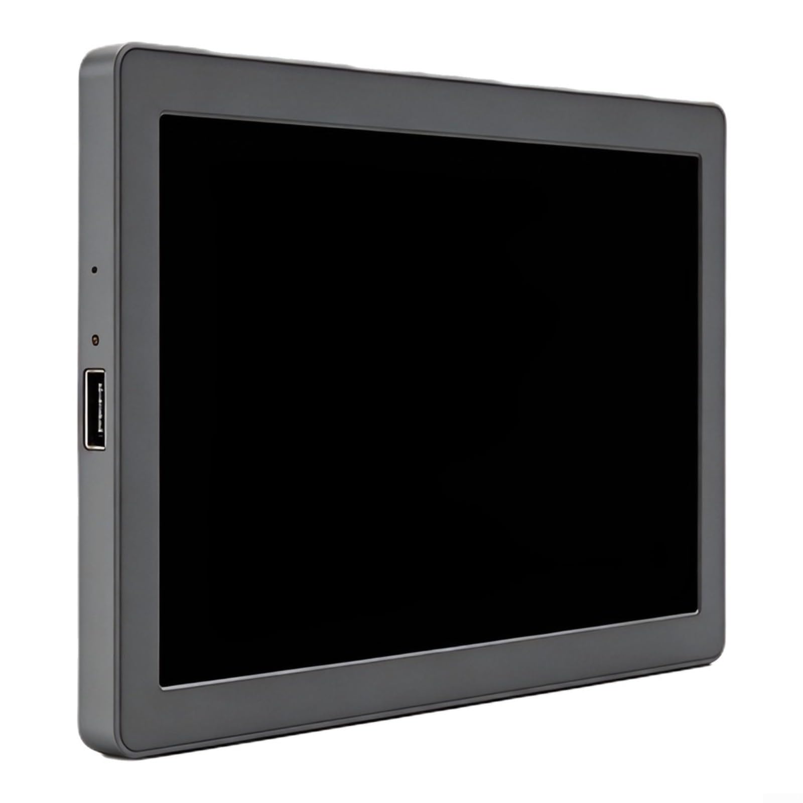 Pojedynczy kabel 5-calowy monitor IPS 1024x600 do obudowy komputera | Aluminiowy korpus CNC, pamięć jasności, funkcja Plug and Play, dla Windows 10/11, idealna do statystyk obudowy komputera lub