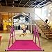 Peakpath Foldable Gymnastics Kip Bar with Mat and Ring Set,3' to 5' Height Adjustable,Kids Gymnastic Equipment for Ages 3-15,Indoor and Home Training- Max Load 260LBS