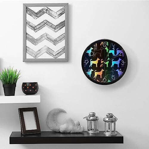 Horloge murale à quartz silencieuse avec mécanisme à piles - 6
