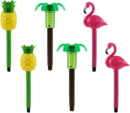 Farmhouse Treasures Estacas de luz solar para jardín, camino, juego múltiple de 6 (tropical)