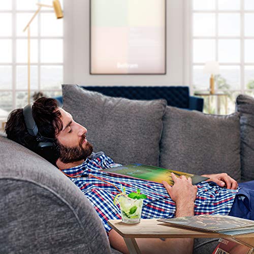 Tunephonik Bamboo Lp Record Holder W/Turntable Display Shelf To Stack And Organize 45S/7”And 33S/12” Vinyl Albums #TOP5