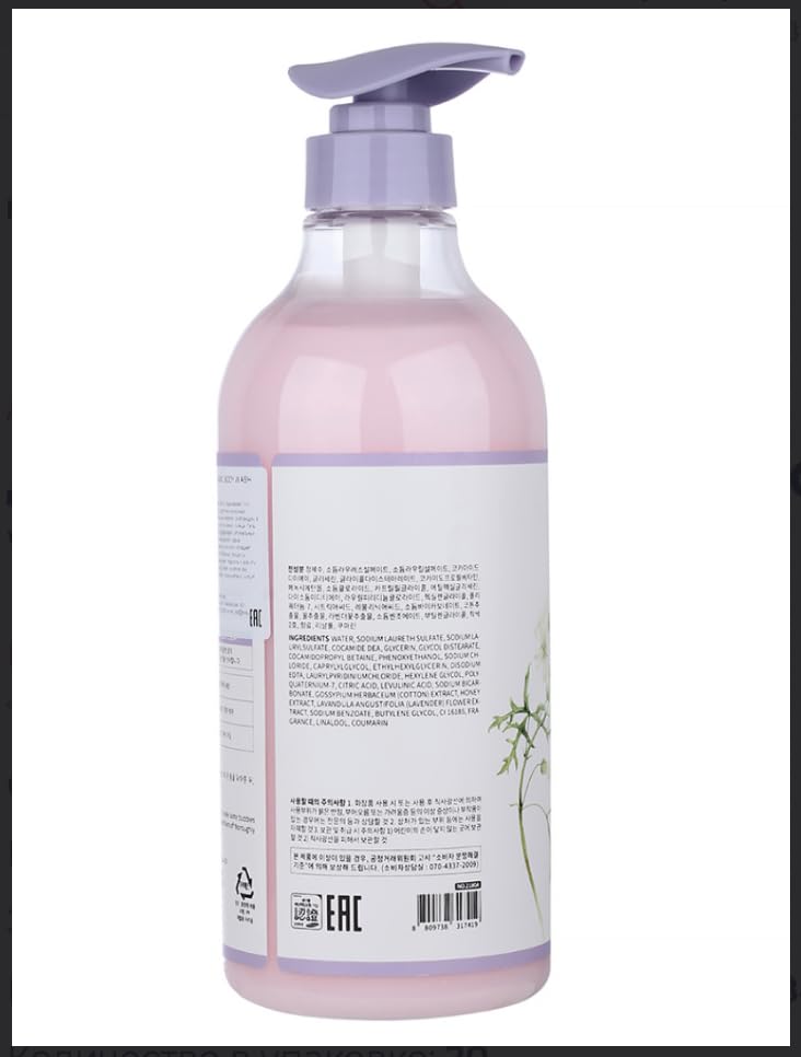 Deoproce Milky Relaxing Perfumed Body Wash 25.36 OZ Floral Musk Lightweight Cleansing Body Wash with White Musk Iris Violet Scent for Daily Body Care - Image 4