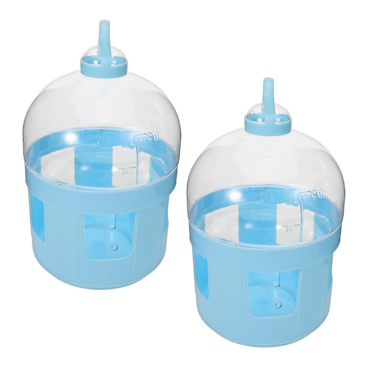 Dispensador de Agua para Palomas y Pájaros, Bebedero de Jaula Abertura Amplia, Abs Resistente, 2l Transparente, Suministros para Aves, Adecuado para Jaulas y Cuidado de Aves