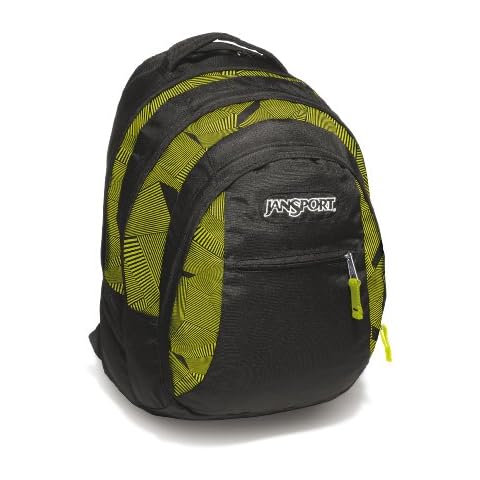 JANSPORT Beamer Backpack in Alien Green Deco Prism Cover