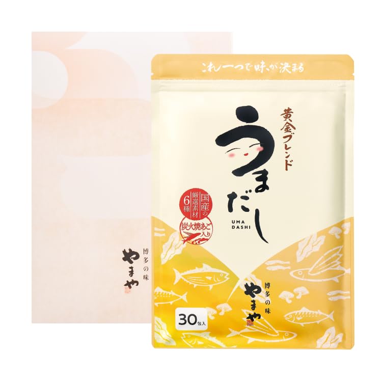 やまや うまだし 国産 厳選素材 6種 炭火焼あご入り だしパック