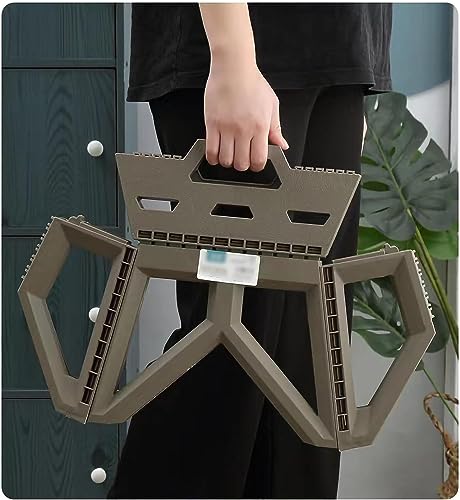 Image of Sevia Folding Step Stool, Heavy Duty Foldable Stool for Adults, Premium Portable Collapsible Plastic Step Stool, Non Slip Folding Stools for Kitchen Bathroom Bedroom