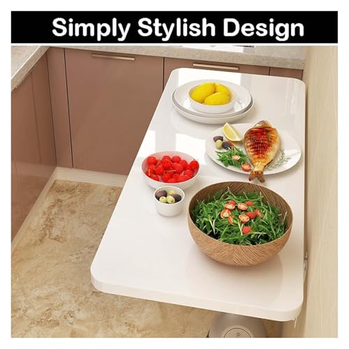 Table pliante murale 31x20 inch avec support en acier - 4