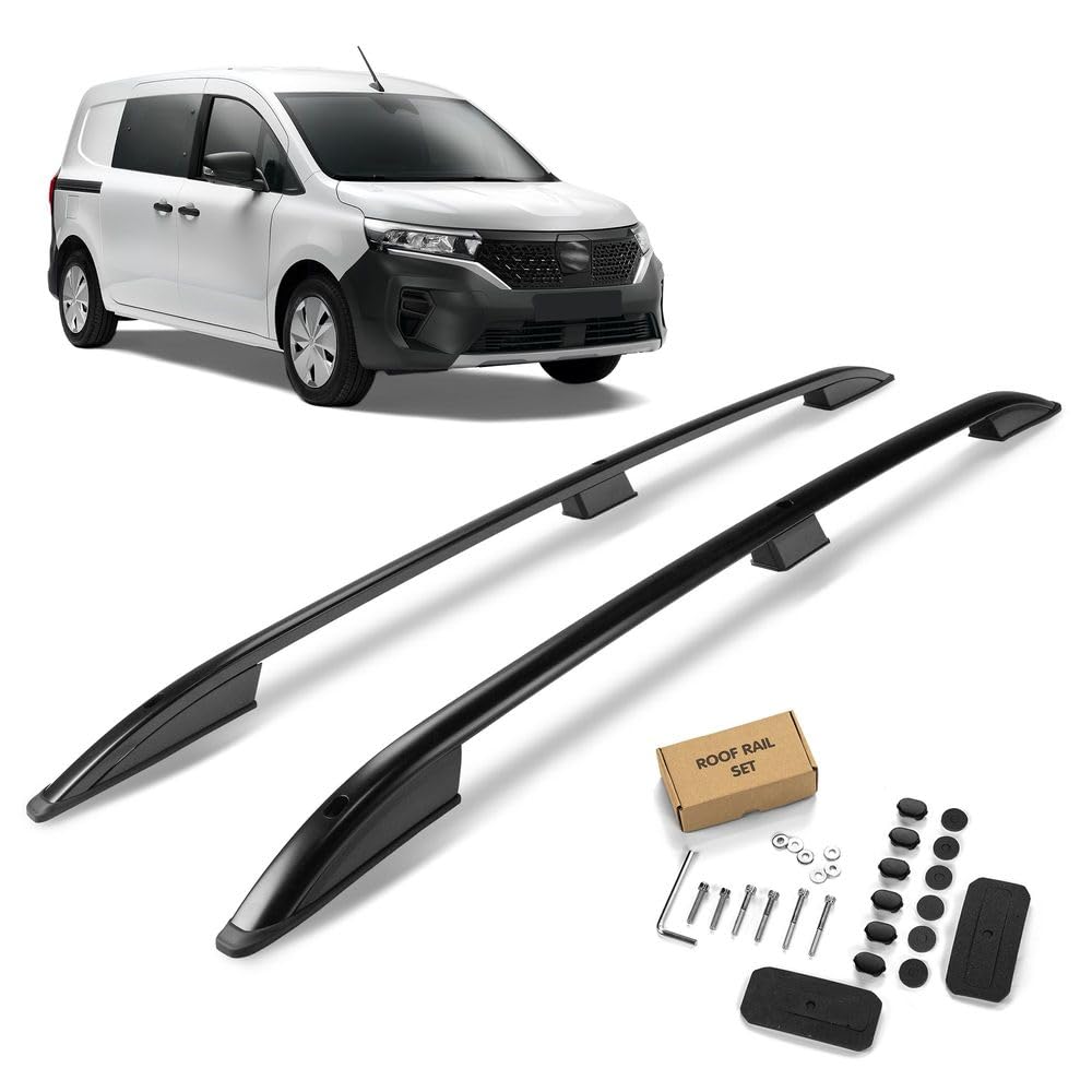 CHROMEMASTER | Barras Portaequipajes, Rieles de Techo Compatible con Nissan Townstar L1 | Standard CORTO 2022+; Se Utilizan Para el Montaje de Portaequipajes de Techo, Cajas de Techo o Portabicicletas