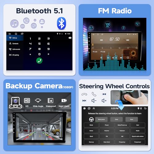 Leadfan Android Car Stereo for Nissan Altima 2008 2009 2010 2011 2012 Radio 9'' Touch Screen Compatible with Wireless Apple Carplay Android Auto GPS Navigation Bluetooth WiFi Backup Camera, Manual AC by Leadfan - Used condition - Image 5