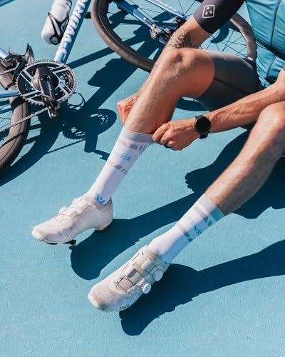 Image of Swiftwick - ASPIRE Mid-Crew Cycling Socks, Maximum Breathability, Moisture Wicking