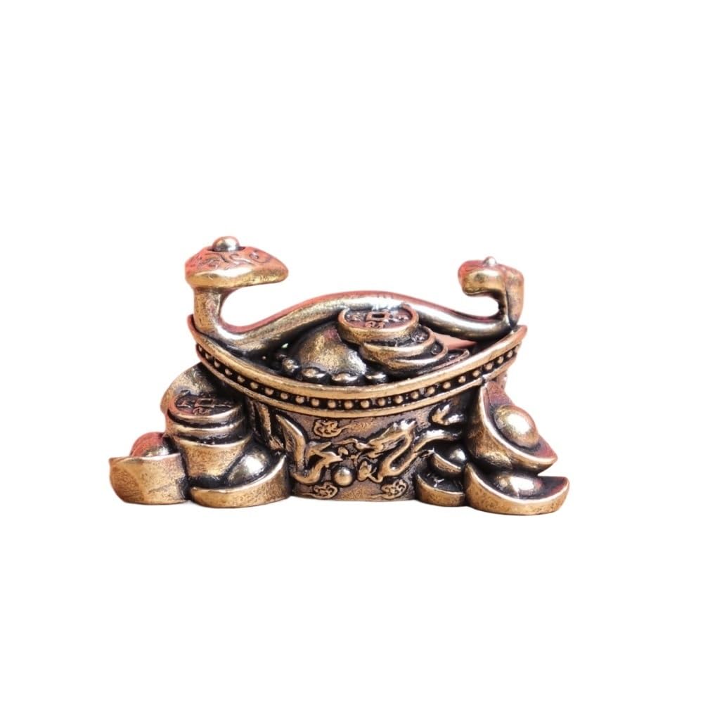 Huffa Brass Pure Ingot Feng Shui Wealth Symbol Office Desk Decoration Good Luck Fortune Ornament