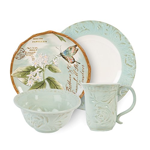 Toulouse Collection, 4-Piece Place Setting, Green