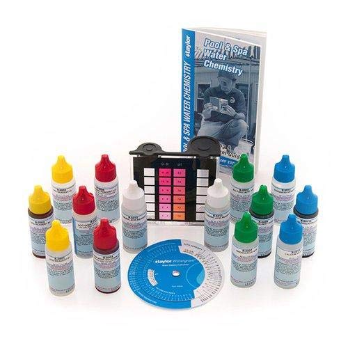 Taylor K2005 High Range Swimming Pool Total And Free Chlorine Bromine Alkalinity Calcium Hardness Base And Acid Demand Ph Dp Test Kit #TOP2