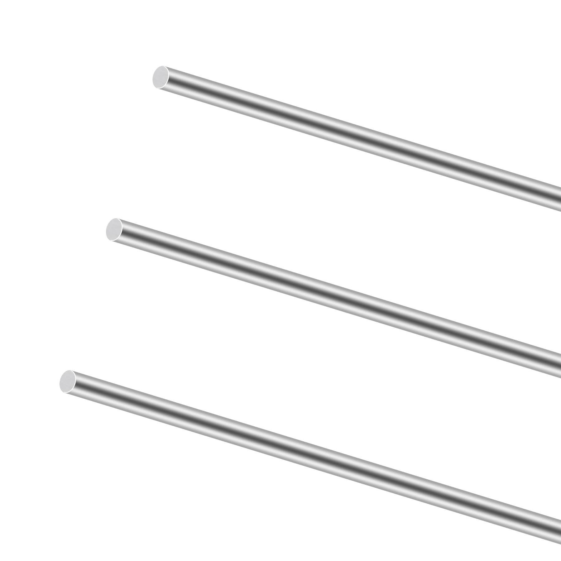 Asta in acciaio inox 304 4 mm x 350 mm barre rotonde per lavorazione fai da te 3 pezzi