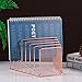 Simmer Stone 1 Pack Incline File Sorter, 7 Slot Magazine Holder for Letter, Document, Folder and Book, Metal Desktop Organizer Rack for Home, School and Office, Rose Gold