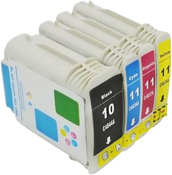 خراطيش حبر متوافقة مع Datasonic 4X لطابعة Designjet 10 11 110 100plus C4844A 2800dt 2800dtn تعمل مع الطابعات النافثة للحبر