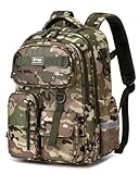 Amythe Mochila Escolar Grande para Niño 8-12 Años Camuflaje -Mochila Colegio Niño Ergonomica Impermeable para Primaria y ESO -Mochilas Escolares Casual para Portátil 14' -Verde